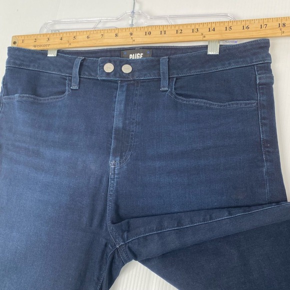 Paige Claudine Women's size 32 Dream Catcher Dark Wash Boot Cut Flare Denim Jean - Picture 5 of 14